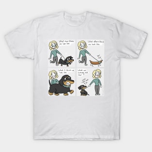 Dachshund What We Actually Look Like - Sausage Prince Comics T-Shirt